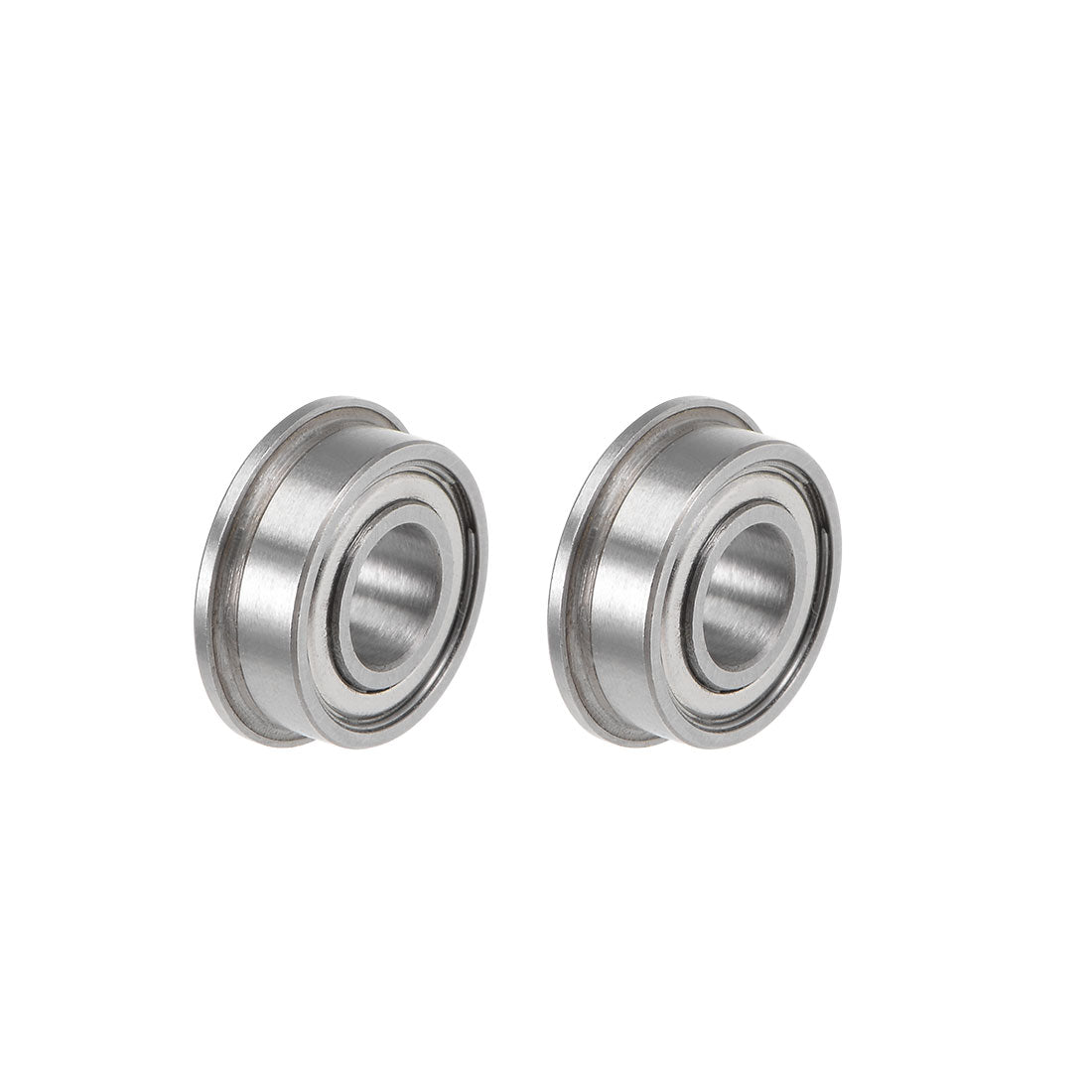 uxcell Uxcell Flanged Ball Bearing Double Shield Chrome Bearings