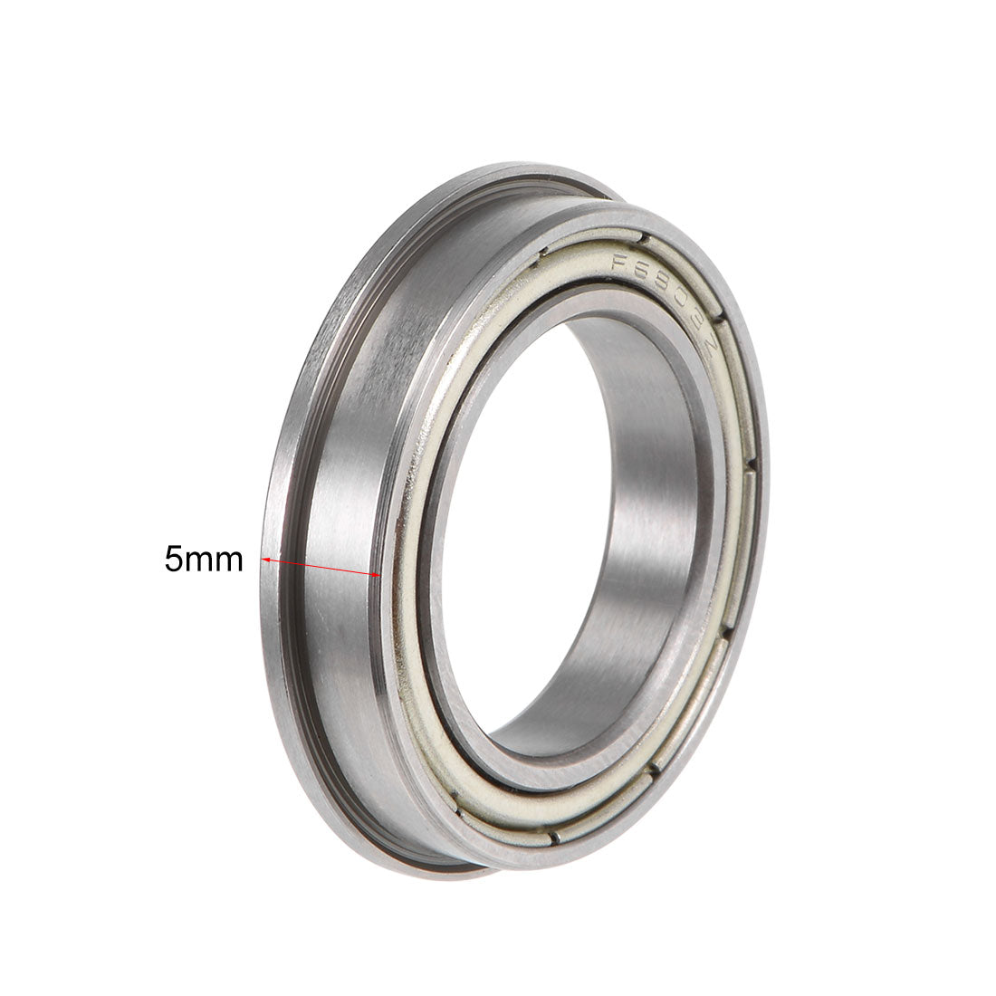 uxcell Uxcell Flange Ball Bearing Shielded Chrome Steel Bearing