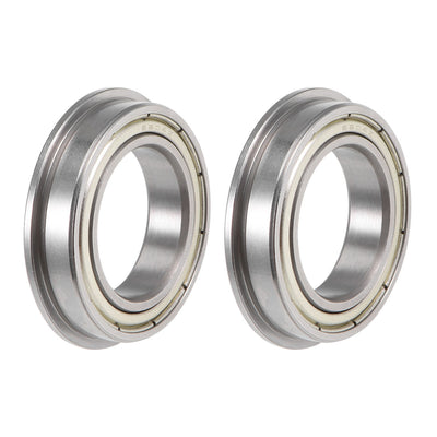 Harfington Uxcell Flange Ball Bearing Shielded Chrome Steel Bearing