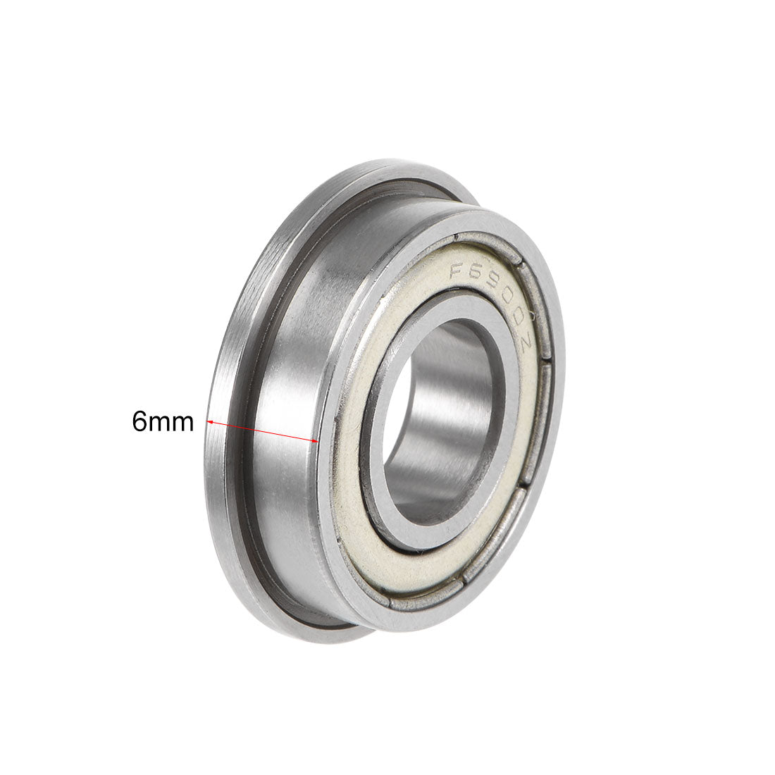 uxcell Uxcell Flange Ball Bearing Shielded Chrome Steel Bearing