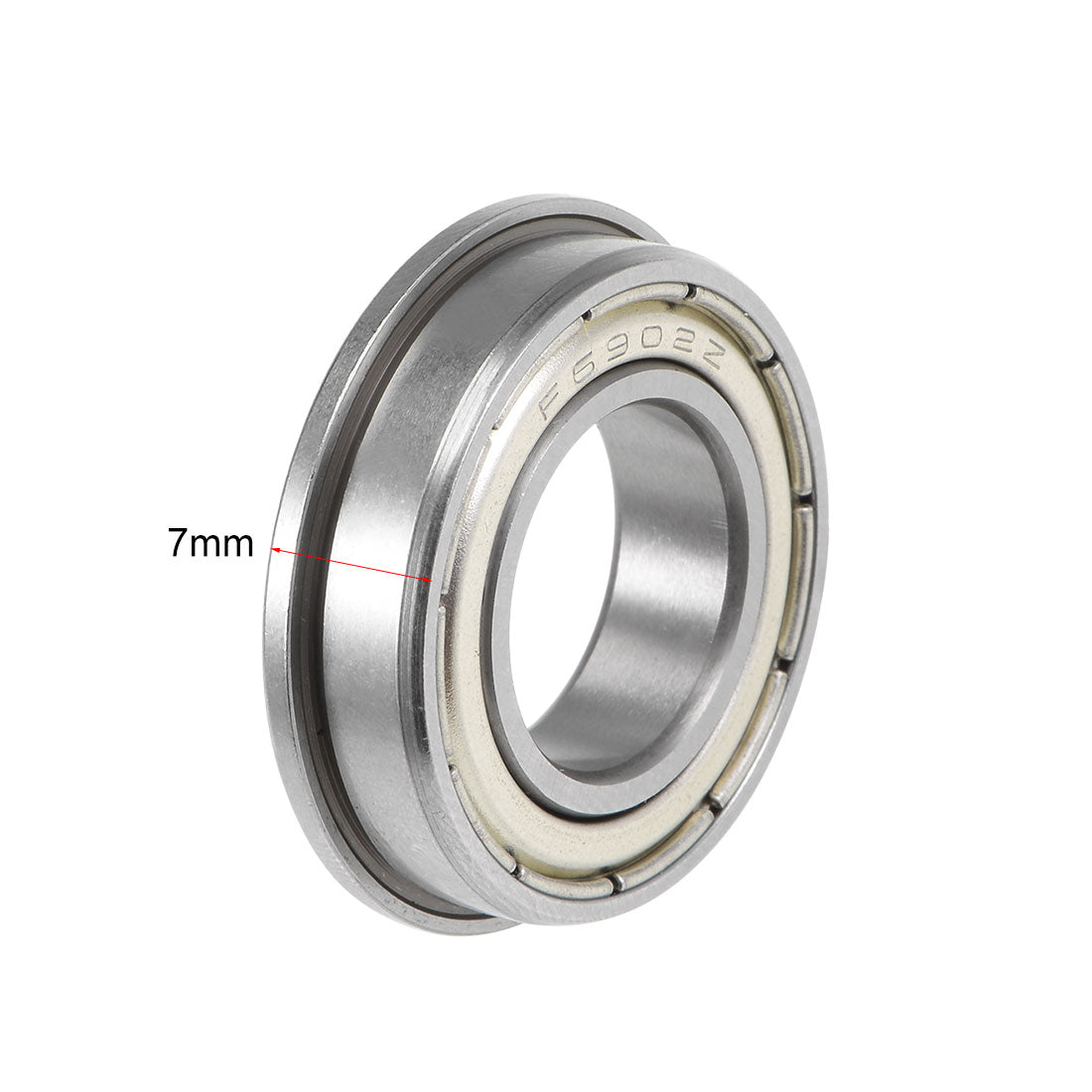 uxcell Uxcell Flange Ball Bearing Shielded Chrome Steel Bearing