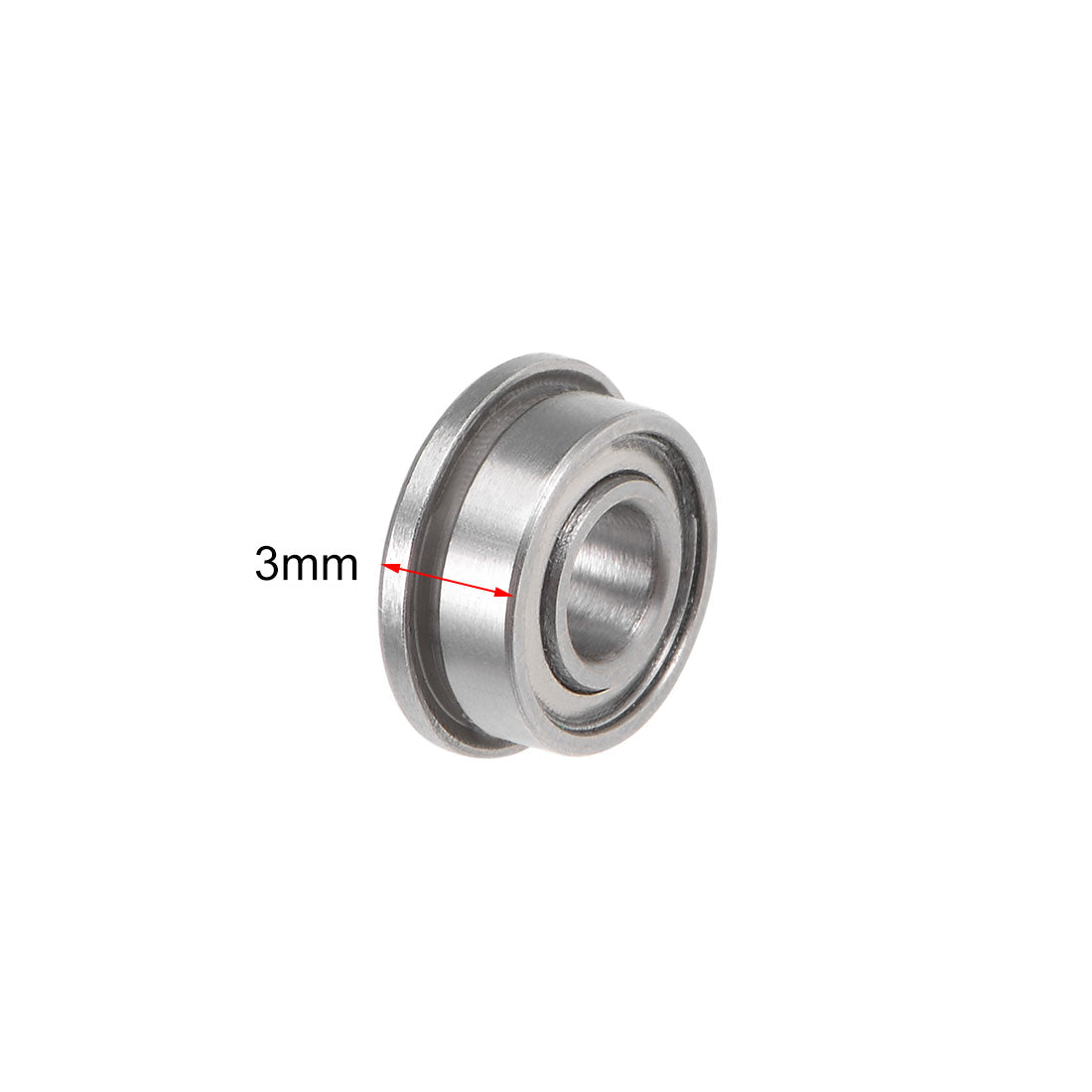 uxcell Uxcell Flanged Ball Bearings Shielded Chrome Steel Bearings