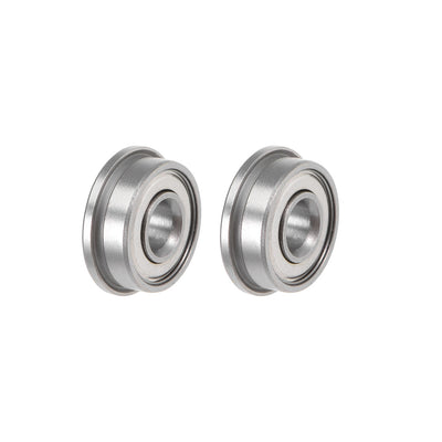 Harfington Uxcell Flanged Ball Bearings Shielded Chrome Steel Bearings