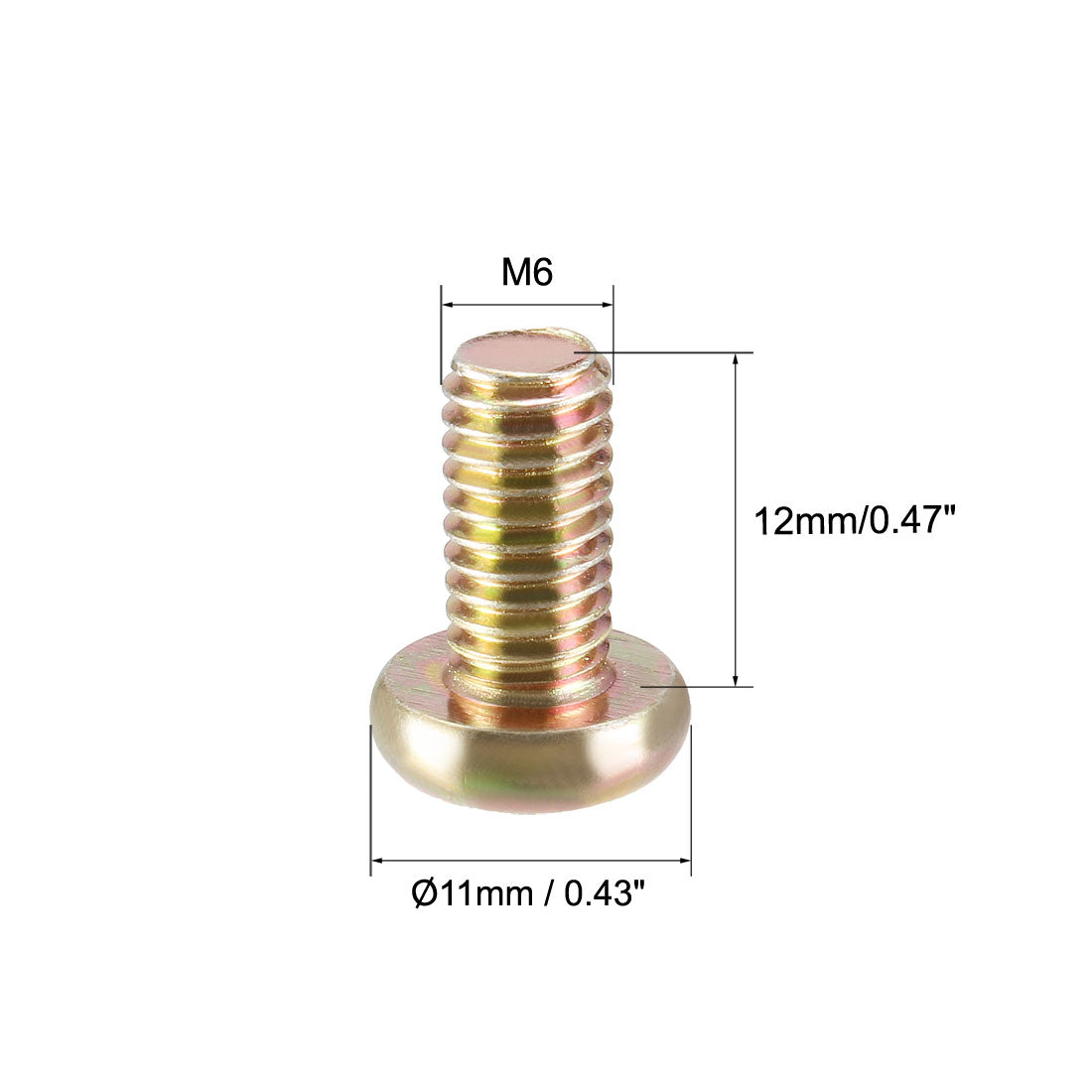 uxcell Uxcell Hex Socket Cap Machine Screws Zinc Plated Fasteners Bolts Thread