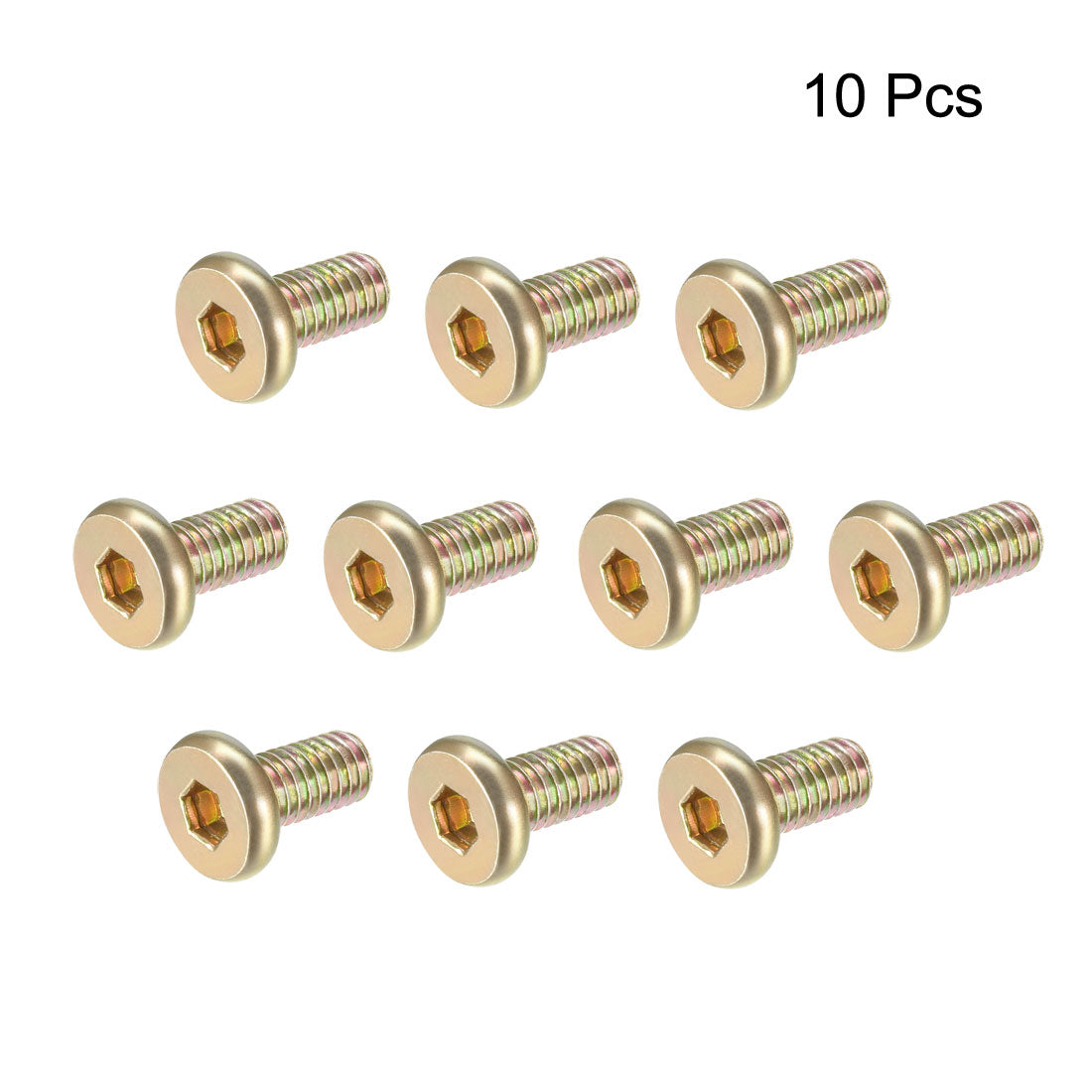 uxcell Uxcell Hex Socket Cap Machine Screws Zinc Plated Fasteners Bolts Thread