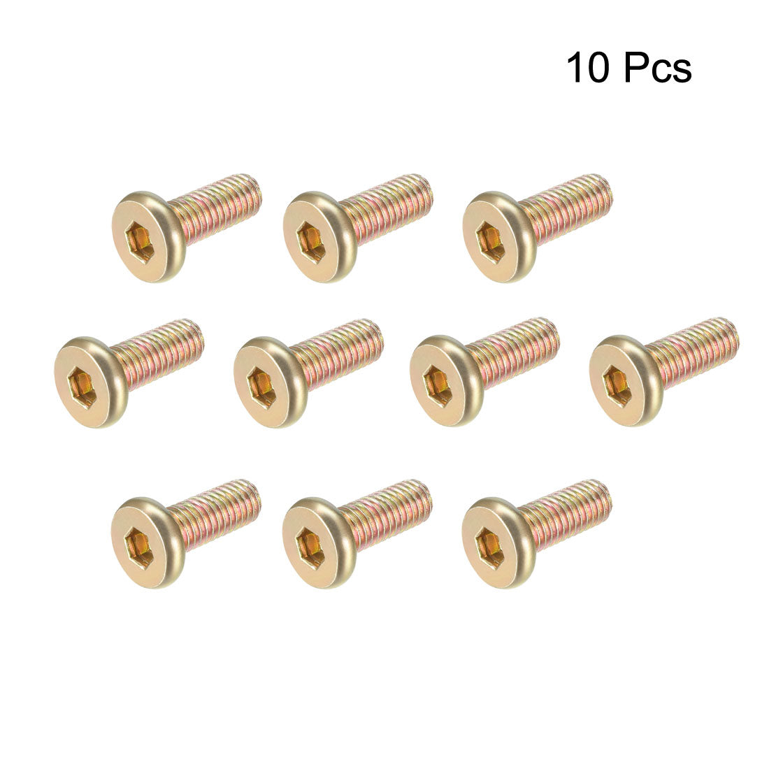 uxcell Uxcell Hex Socket Cap Machine Screws Zinc Plated Fasteners Bolts Thread