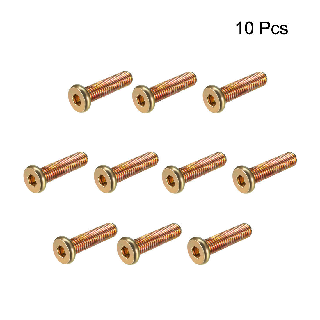 uxcell Uxcell Hex Socket Cap Machine Screws Zinc Plated Fasteners Bolts Thread