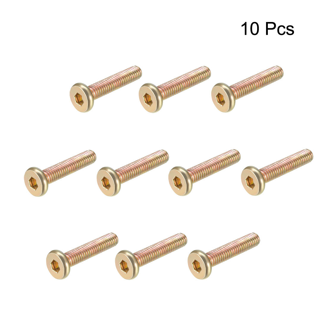 uxcell Uxcell Hex Socket Cap Machine Screws Zinc Plated Fasteners Bolts Thread