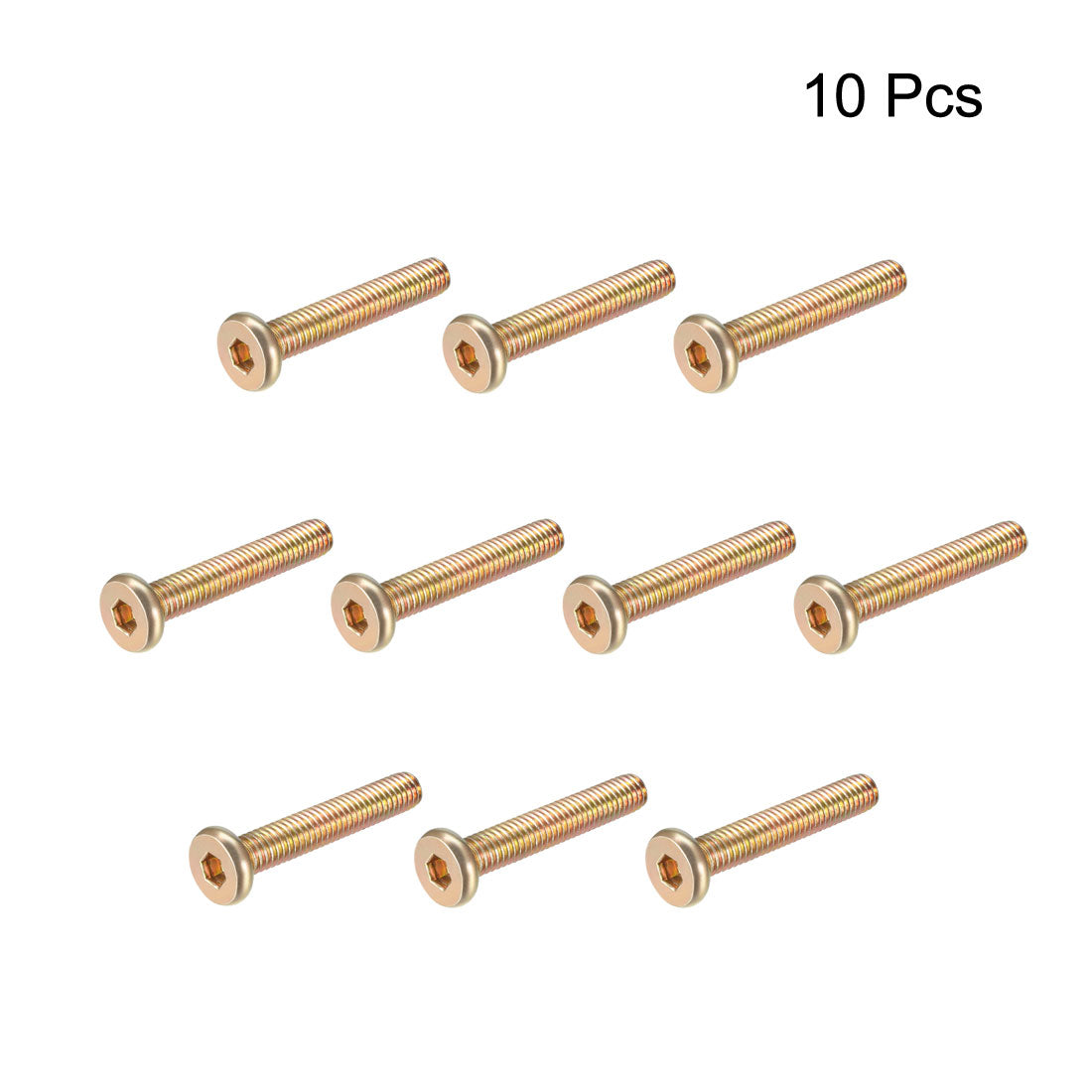 uxcell Uxcell Hex Socket Cap Machine Screws Zinc Plated Fasteners Bolts Thread