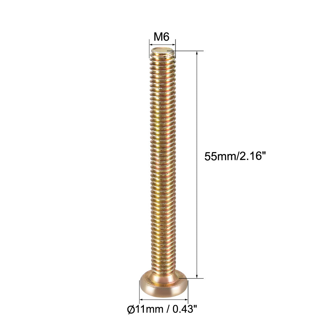 uxcell Uxcell Hex Socket Cap Machine Screws Zinc Plated Fasteners Bolts Thread