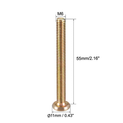 Harfington Uxcell Hex Socket Cap Machine Screws Zinc Plated Fasteners Bolts Thread