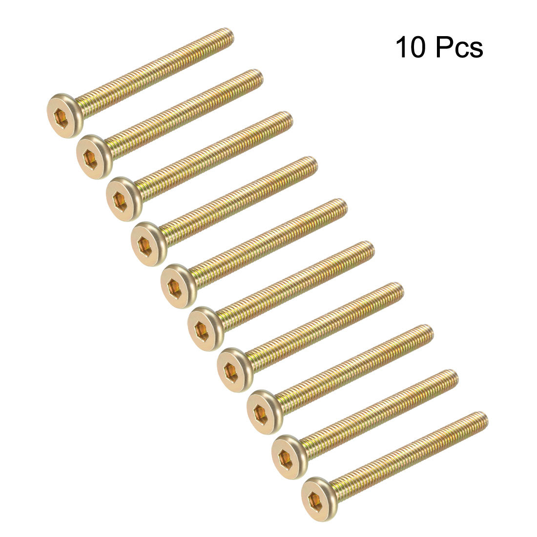 uxcell Uxcell Hex Socket Cap Machine Screws Zinc Plated Fasteners Bolts Thread