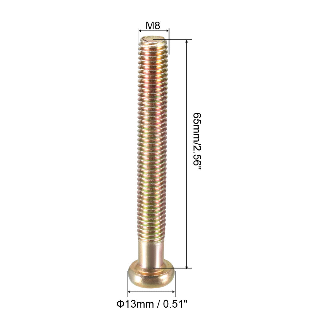 uxcell Uxcell Furniture Screw, Hex Socket Cap Machine Screws, Thread Carbon Steel