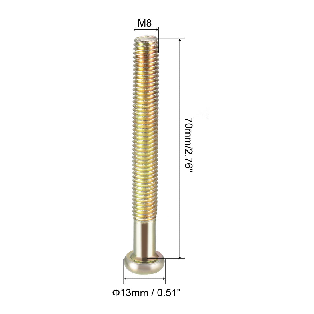 uxcell Uxcell Furniture Screw, Hex Socket Cap Machine Screws, Thread Carbon Steel