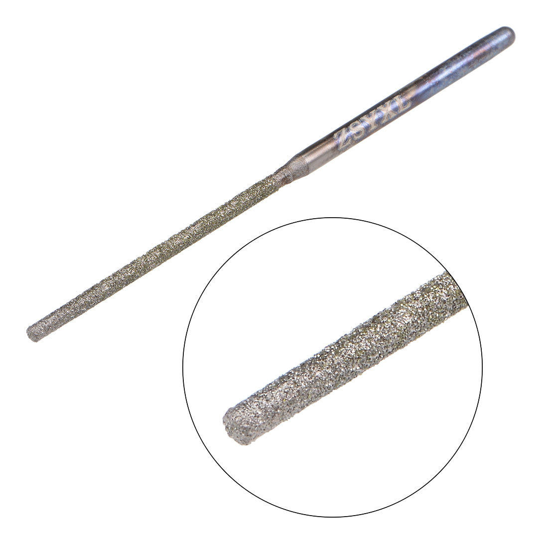 uxcell Uxcell Mini Diamond burrs Grinding Drill Bits Rotary Shank Cylindrical Ball Nose Tool