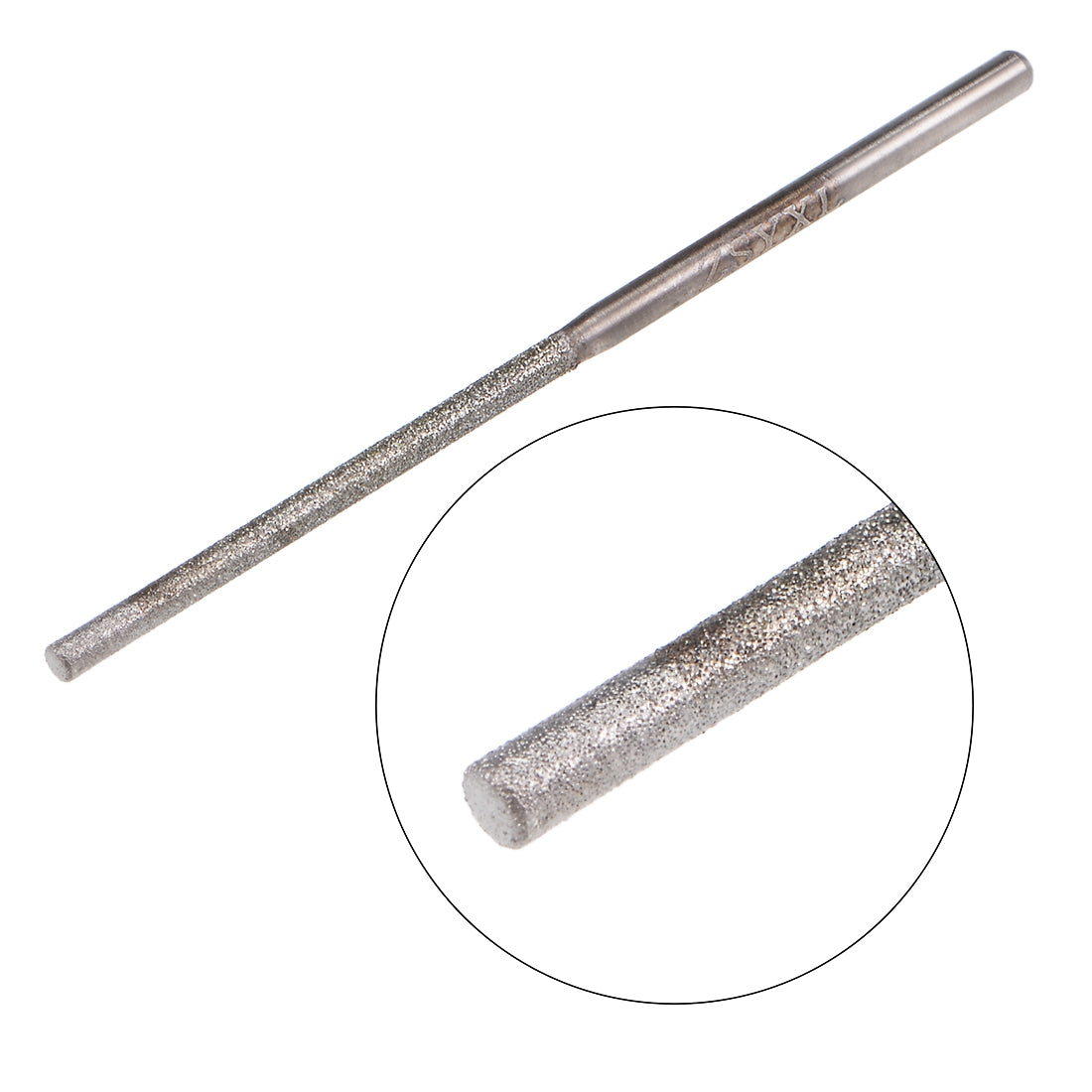 uxcell Uxcell Mini Diamond burrs Grinding Drill Bits Rotary Shank Cylindrical Ball Nose Tool