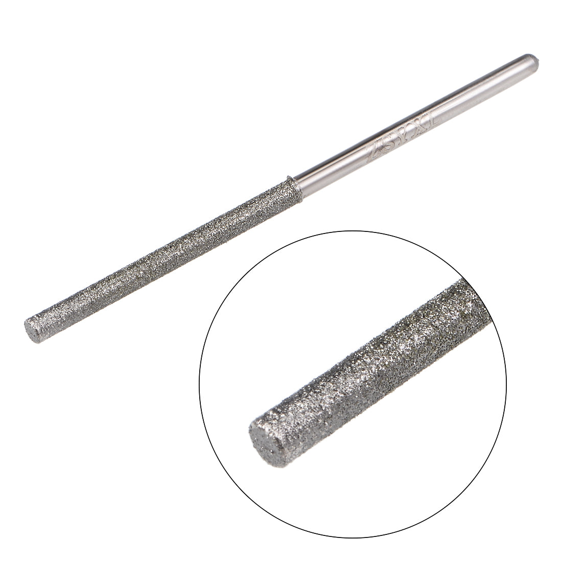 uxcell Uxcell Mini Diamond burrs Grinding Drill Bits Rotary Shank Cylindrical Ball Nose Tool