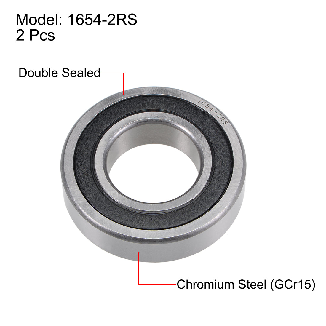 uxcell Uxcell Deep Groove Ball Bearings Inch Double Sealed Chrome Steel ABEC1