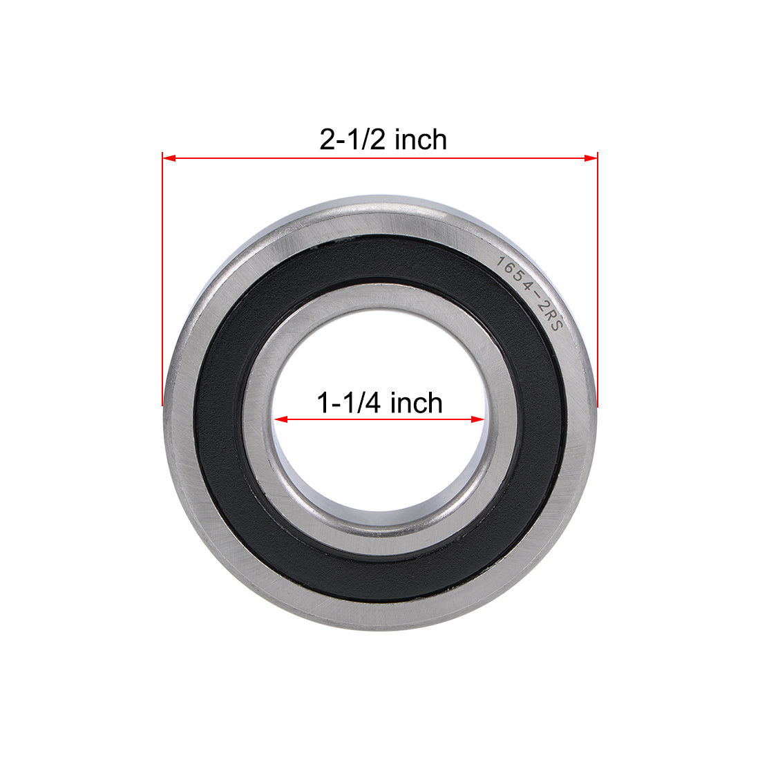 uxcell Uxcell Deep Groove Ball Bearings Inch Double Sealed Chrome Steel ABEC1