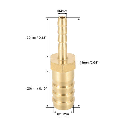 Harfington Straight Brass Barb Fitting Reducer