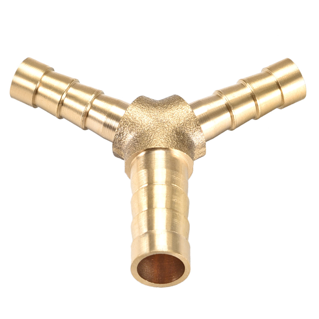 Harfington Brass Reducer Barb Fitting, Y-Shaped Tee Connector Adapter