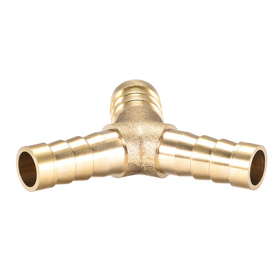 Harfington Brass Reducer Barb Fitting, Y-Shaped Tee Connector Adapter