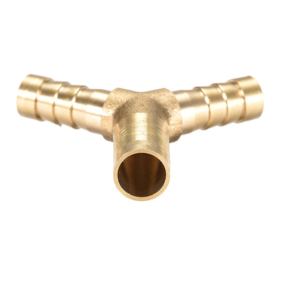 Harfington Brass Reducer Barb Fitting, Y-Shaped Tee Connector Adapter