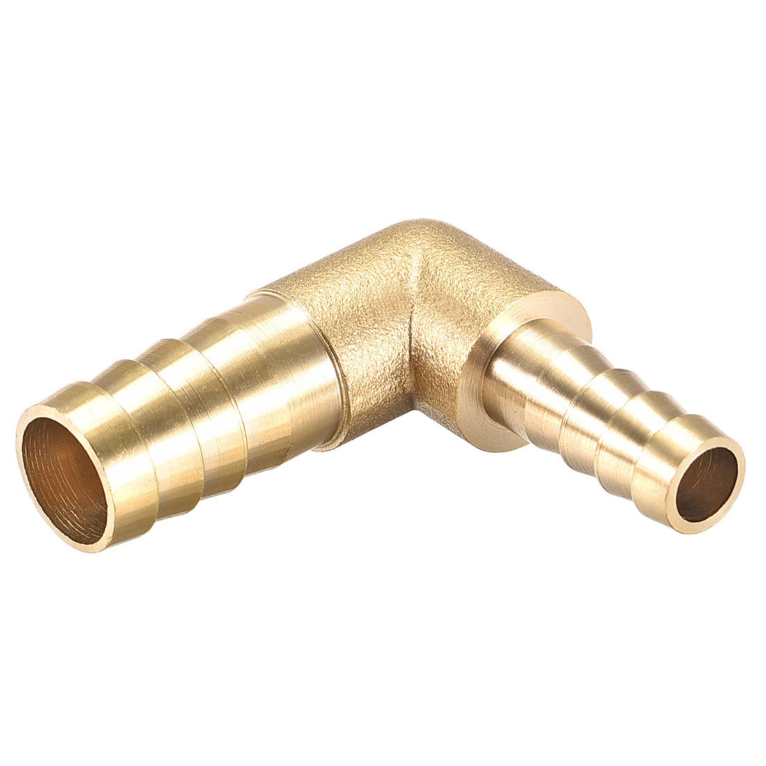 uxcell Uxcell 12mm to 8mm Barb Brass Hose Fitting 90 Degree Elbow Pipe Connector Coupler