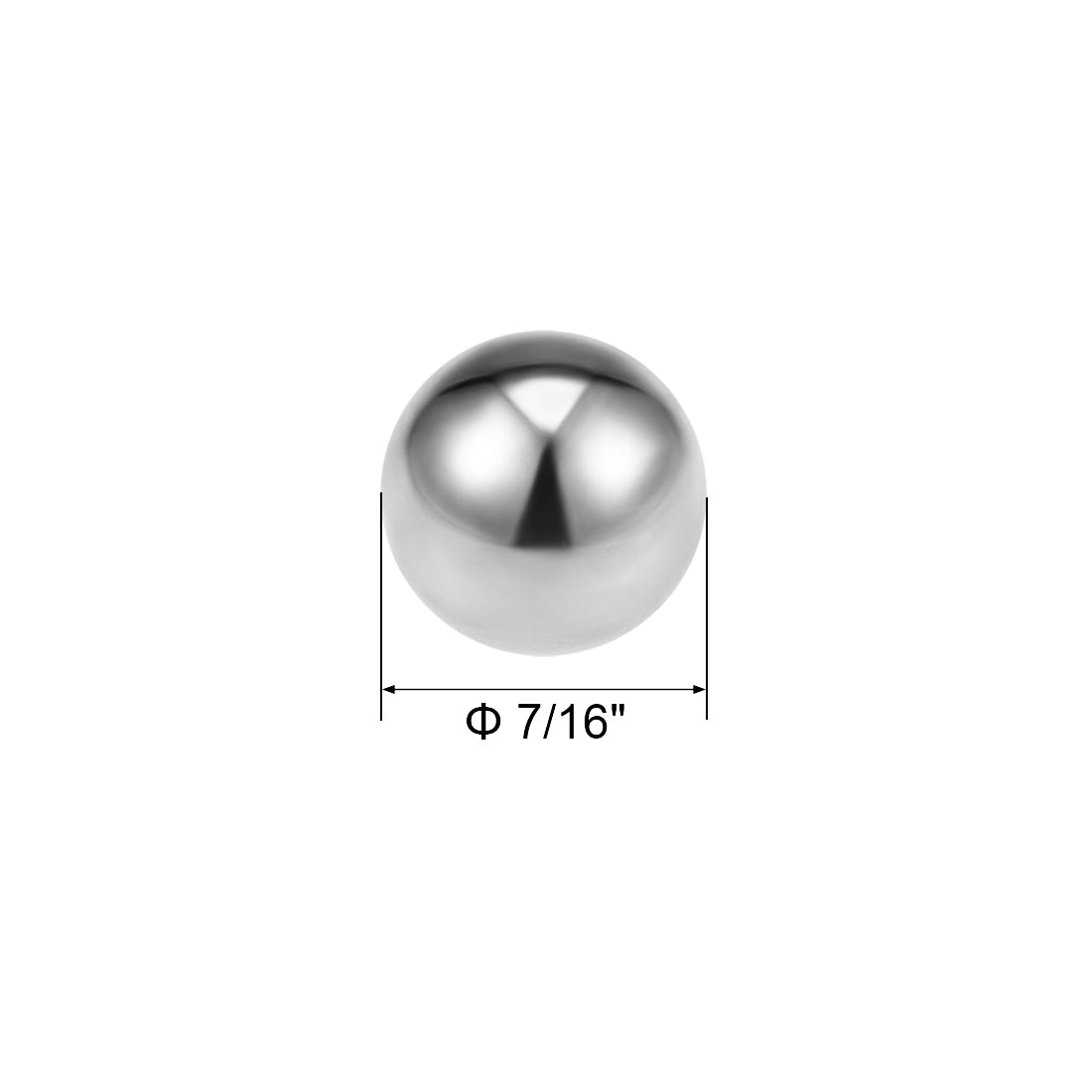 Uxcell Uxcell 1/2" Bearing Balls 304 Stainless Steel G100 Precision Balls 20pcs