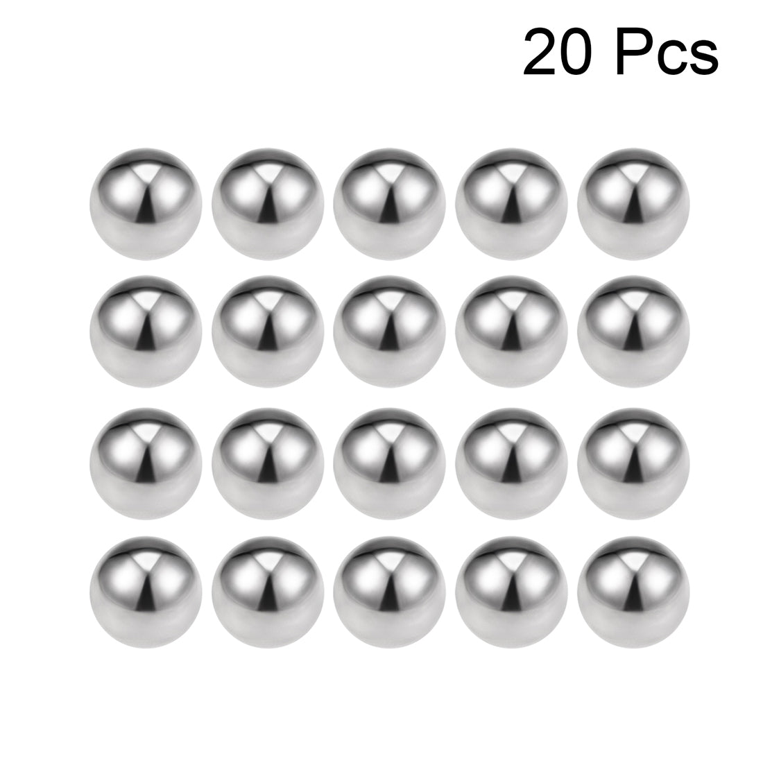 Uxcell Uxcell 1/2" Bearing Balls 304 Stainless Steel G100 Precision Balls 20pcs