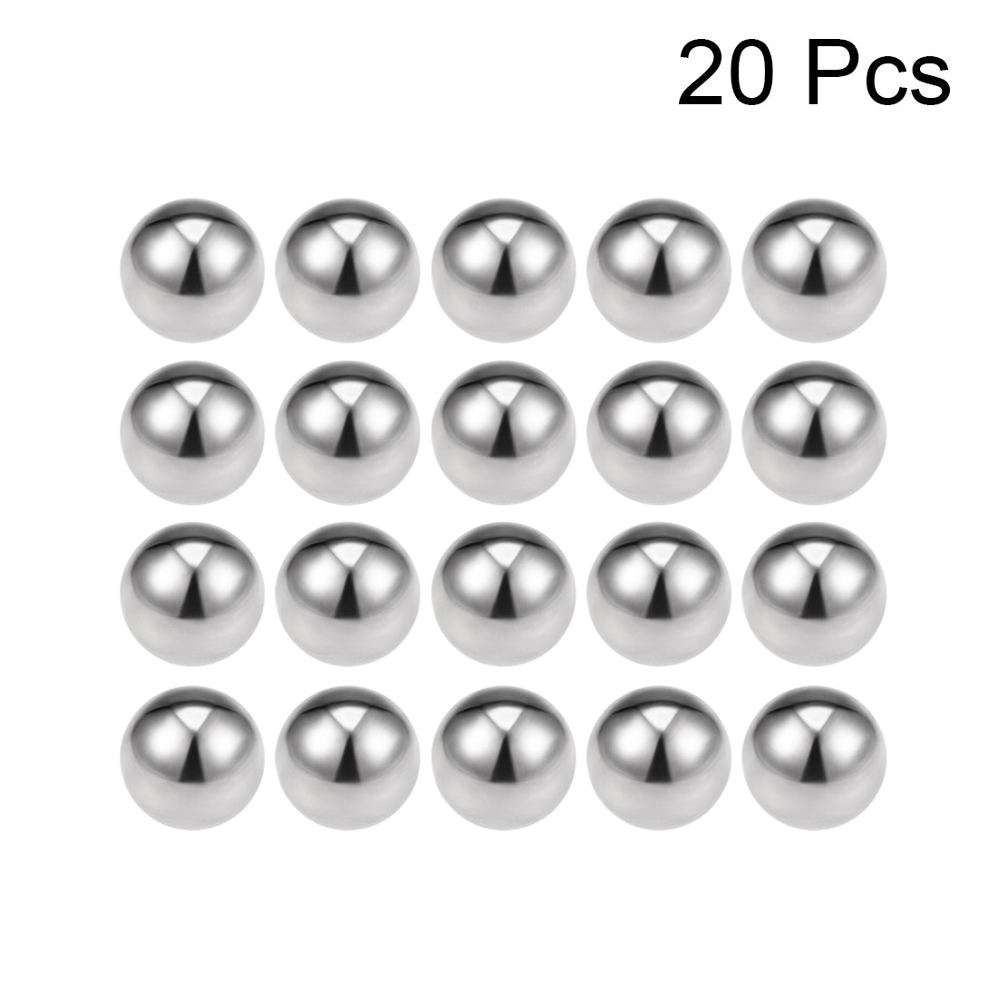 Uxcell Uxcell 1/2" Bearing Balls 304 Stainless Steel G100 Precision Balls 20pcs