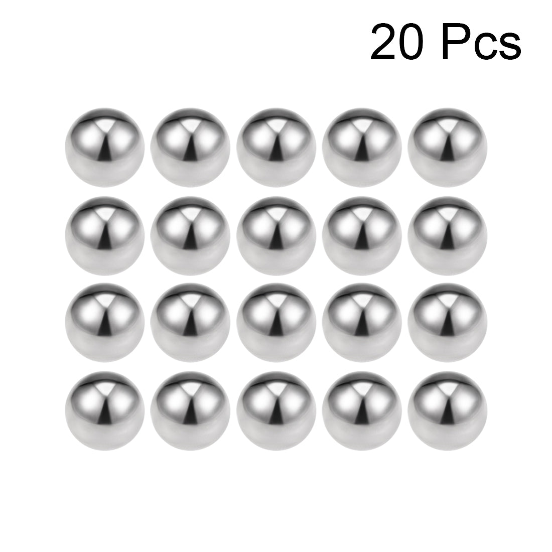 Uxcell Uxcell 1/2" Bearing Balls 304 Stainless Steel G100 Precision Balls 20pcs