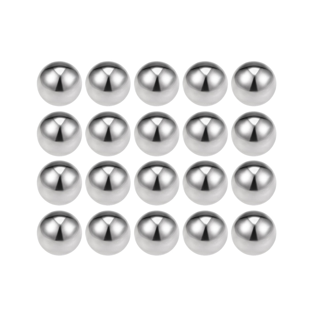 Uxcell Uxcell 1/2" Bearing Balls 304 Stainless Steel G100 Precision Balls 20pcs