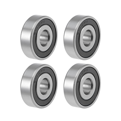 Harfington Uxcell Deep Groove Ball Bearing Metric Double Seal Chrome Steel ABEC1 Z2