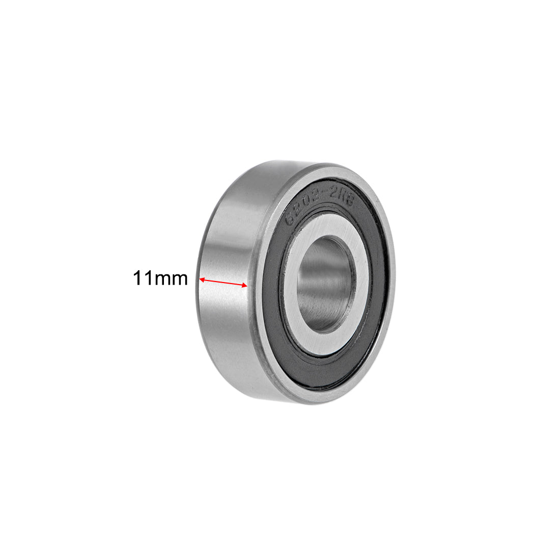 uxcell Uxcell Deep Groove Ball Bearings Z2 Double Sealed Chrome Steel Roller