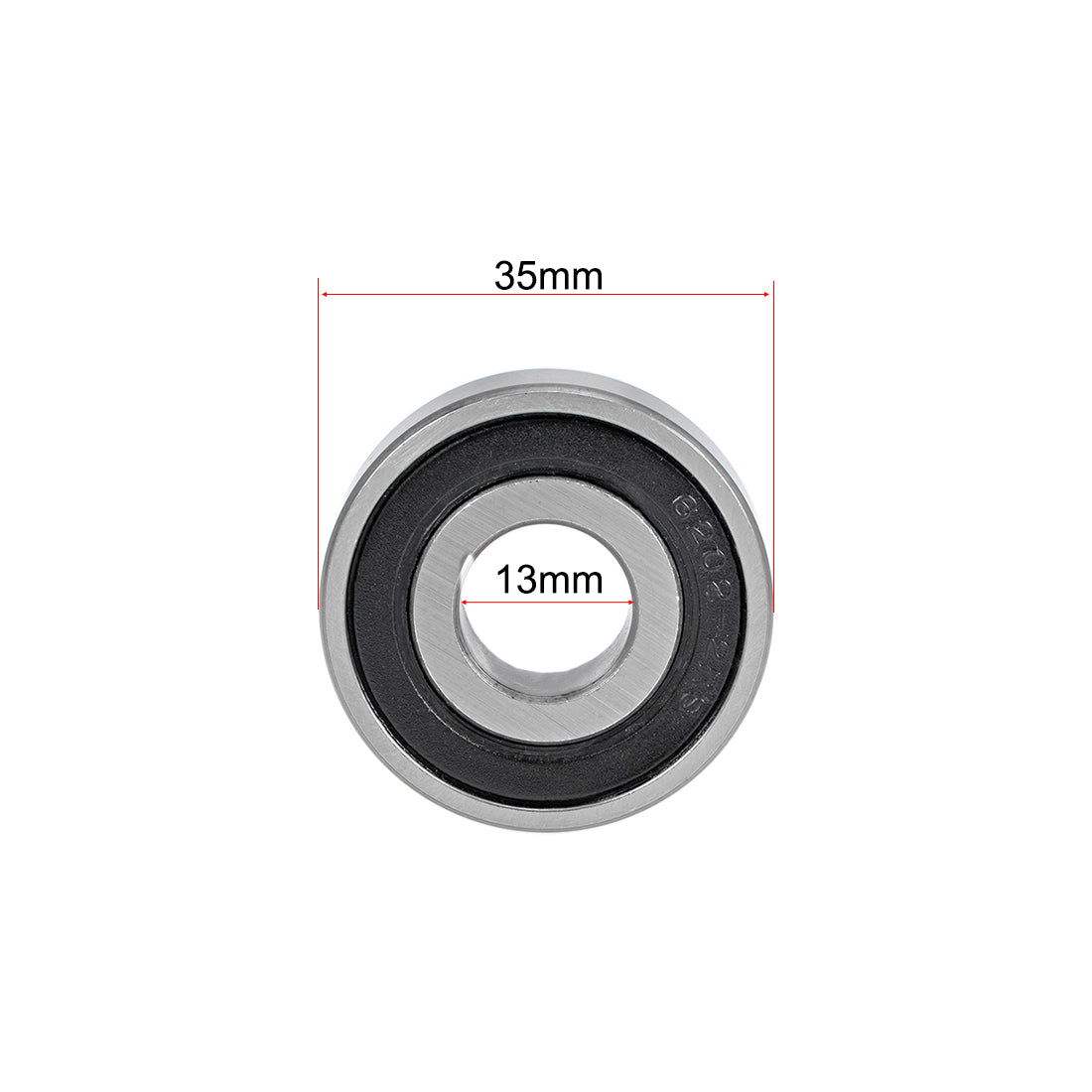 uxcell Uxcell Deep Groove Ball Bearings Z2 Double Sealed Chrome Steel Roller