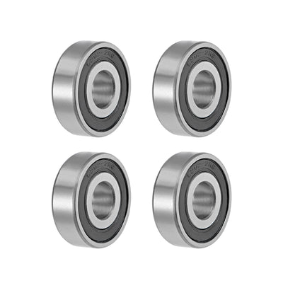 Harfington Uxcell Deep Groove Ball Bearing Metric Double Seal Chrome Steel ABEC1 Z2