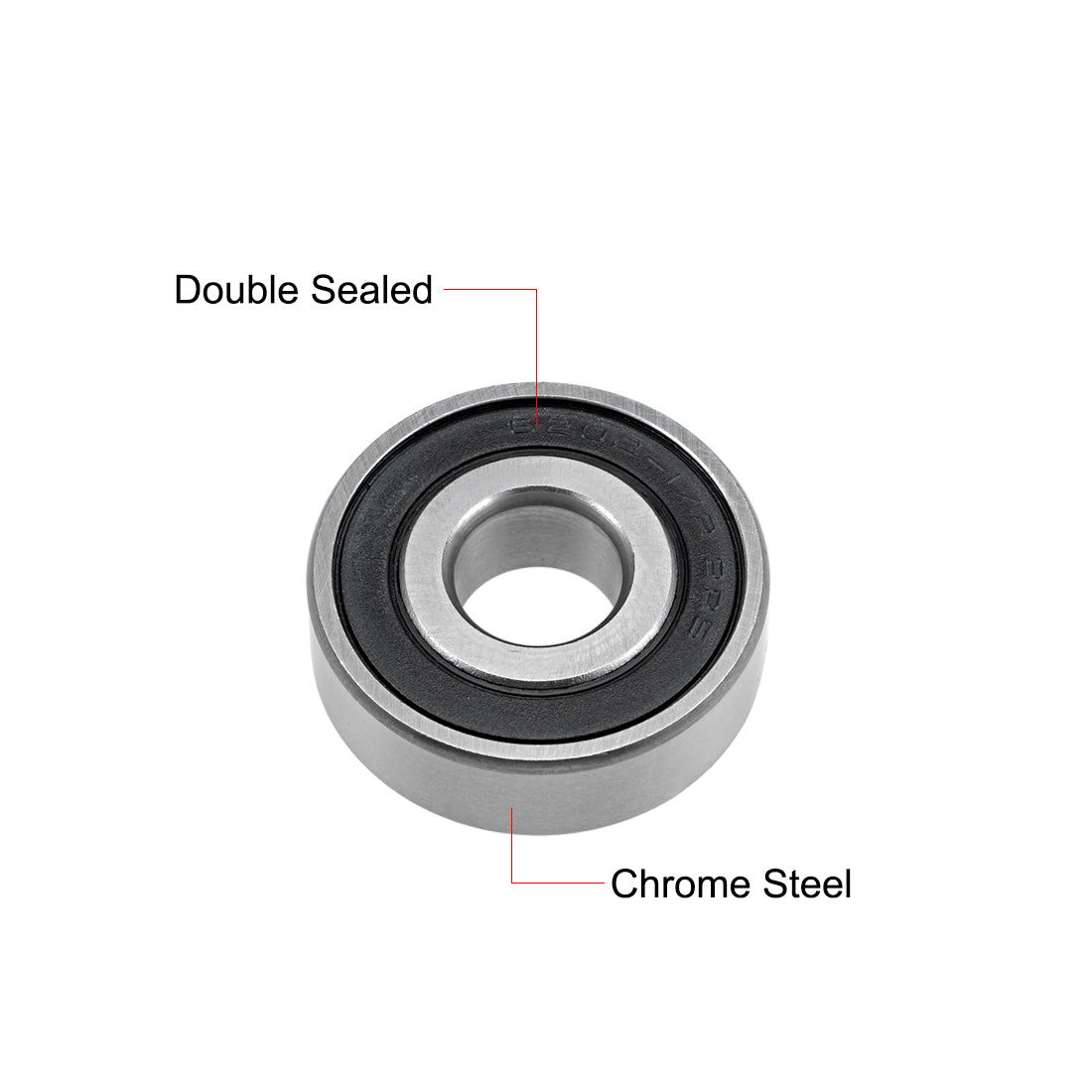 uxcell Uxcell Deep Groove Ball Bearings Inch Double Sealed Chrome Steel ABEC1