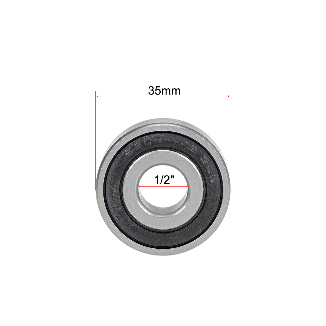 uxcell Uxcell Deep Groove Ball Bearings Inch Double Sealed Chrome Steel ABEC1