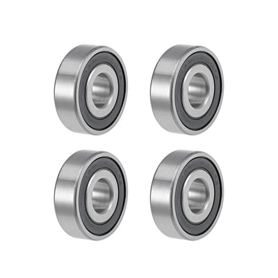 Harfington Uxcell Deep Groove Ball Bearings Double Sealed Chrome Steel ABEC1 Z2