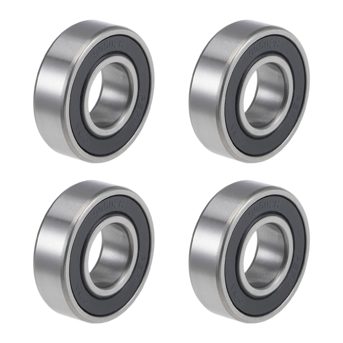 uxcell Uxcell Deep Groove Ball Bearings Double Sealed Chrome Steel ABEC1 Z2