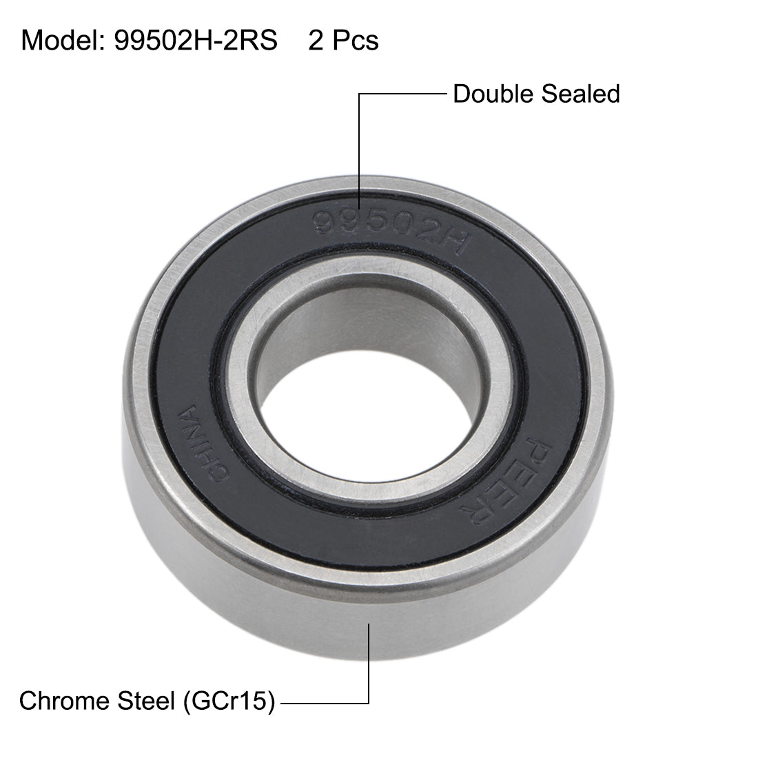 uxcell Uxcell Deep Groove Ball Bearings Inch Double Sealed Chrome Steel ABEC1