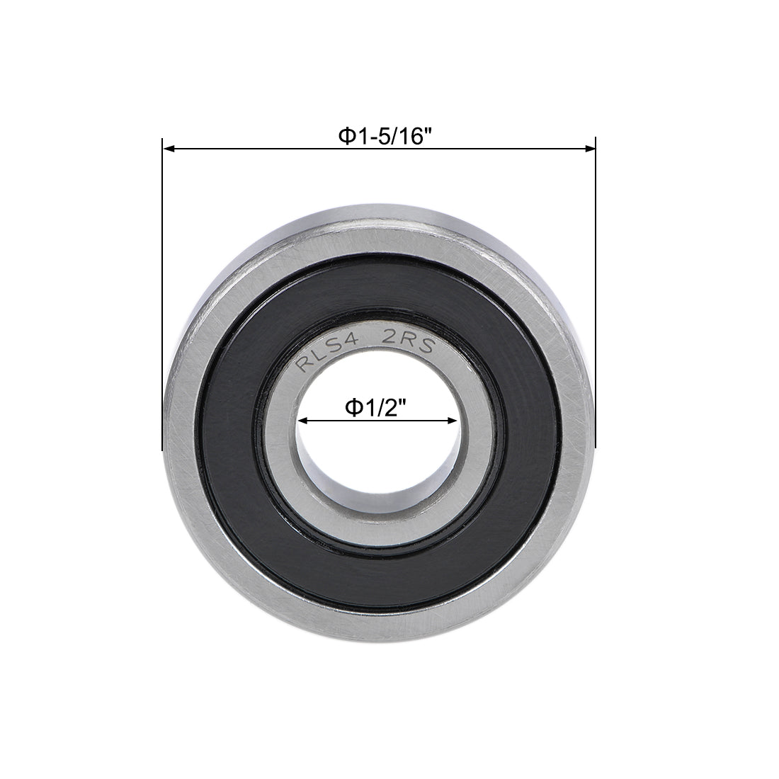 uxcell Uxcell Deep Groove Ball Bearings Inch Double Sealed Chrome Steel ABEC1