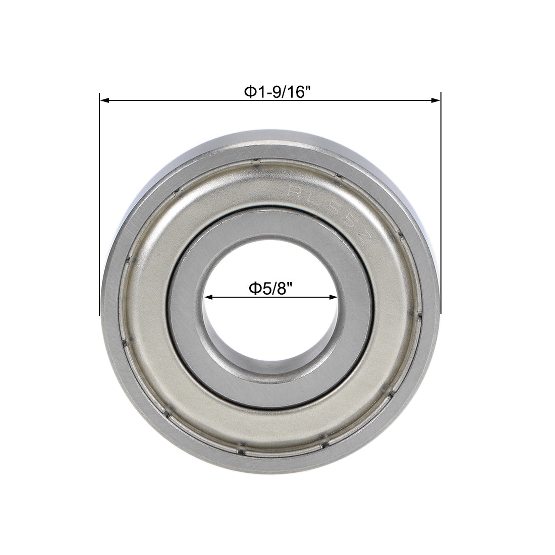 uxcell Uxcell Deep Groove Ball Bearings Z2 Double Shielded Chrome Steel Roller