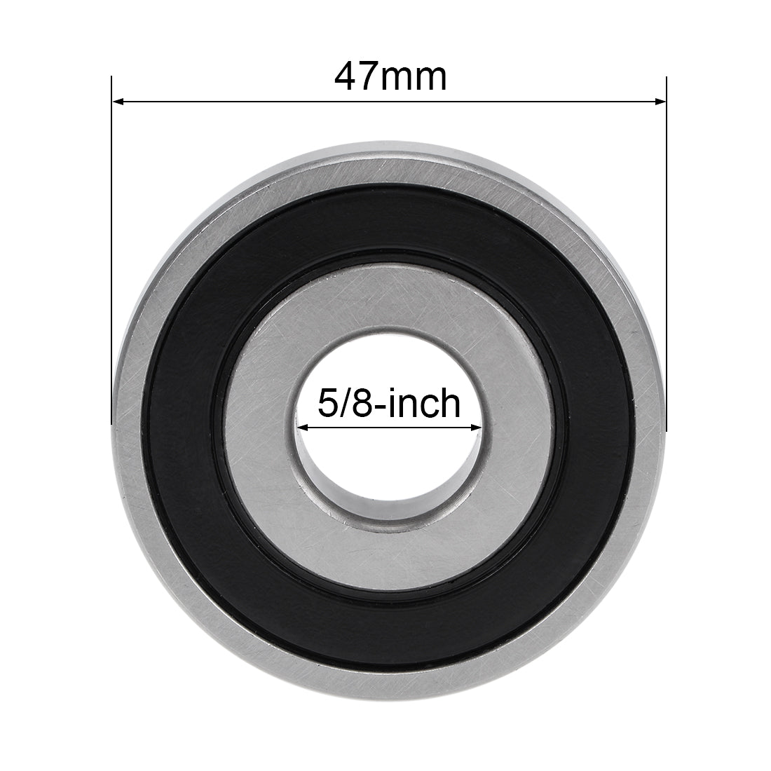 uxcell Uxcell Deep Groove Ball Bearings Inch Double Sealed Chrome Steel ABEC1 Z2