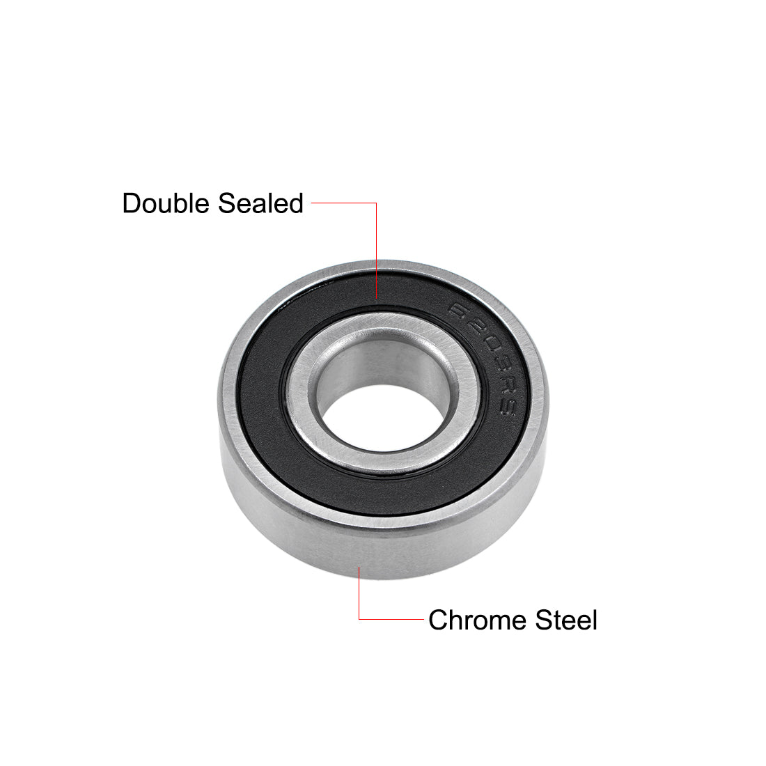 uxcell Uxcell Deep Groove Ball Bearings Metric Double Sealed Chrome Steel Rollers Z2