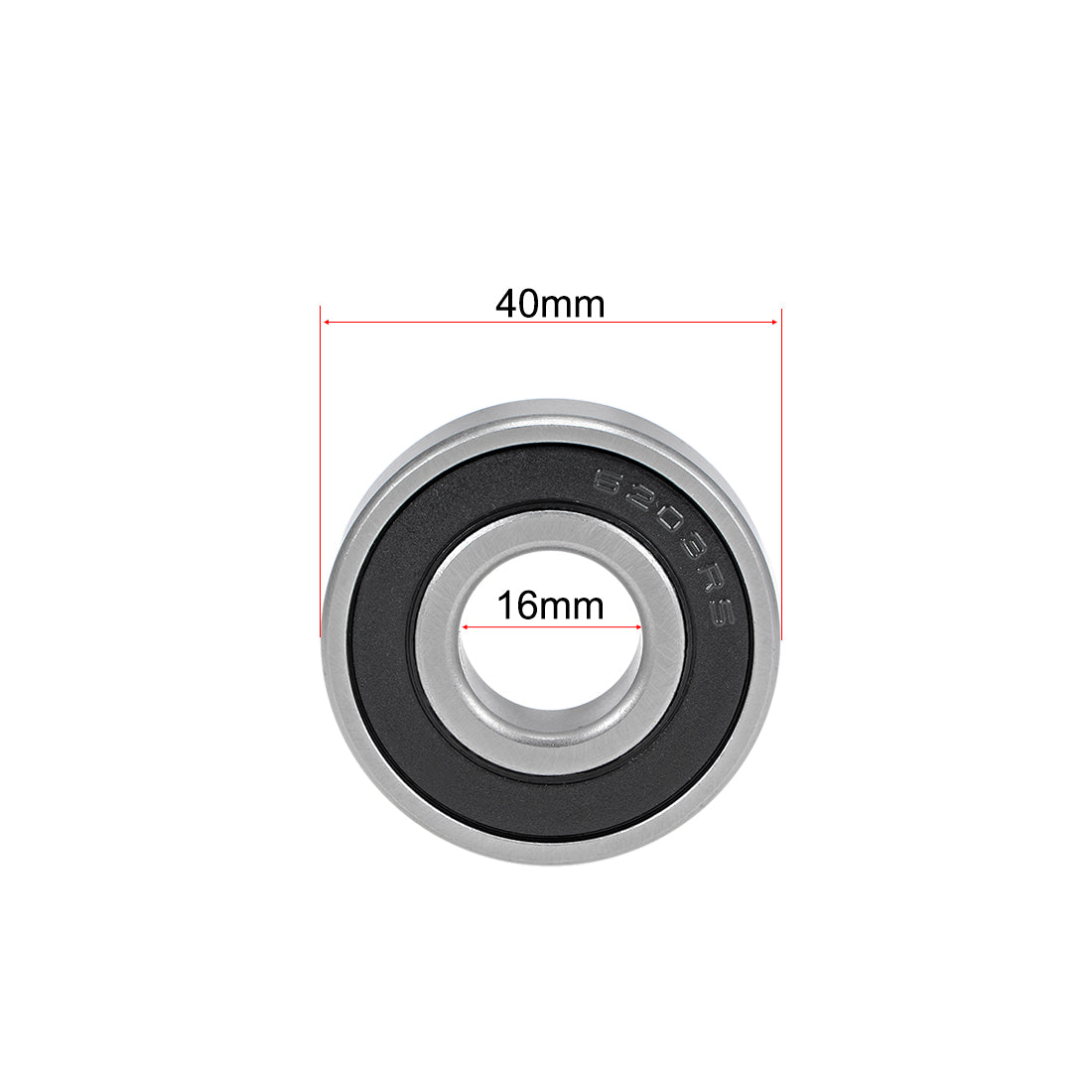 uxcell Uxcell Deep Groove Ball Bearings Metric Double Sealed Chrome Steel Rollers Z2