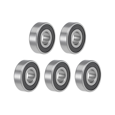 Harfington Uxcell Deep Groove Ball Bearings Metric Double Sealed Chrome Steel Rollers Z2