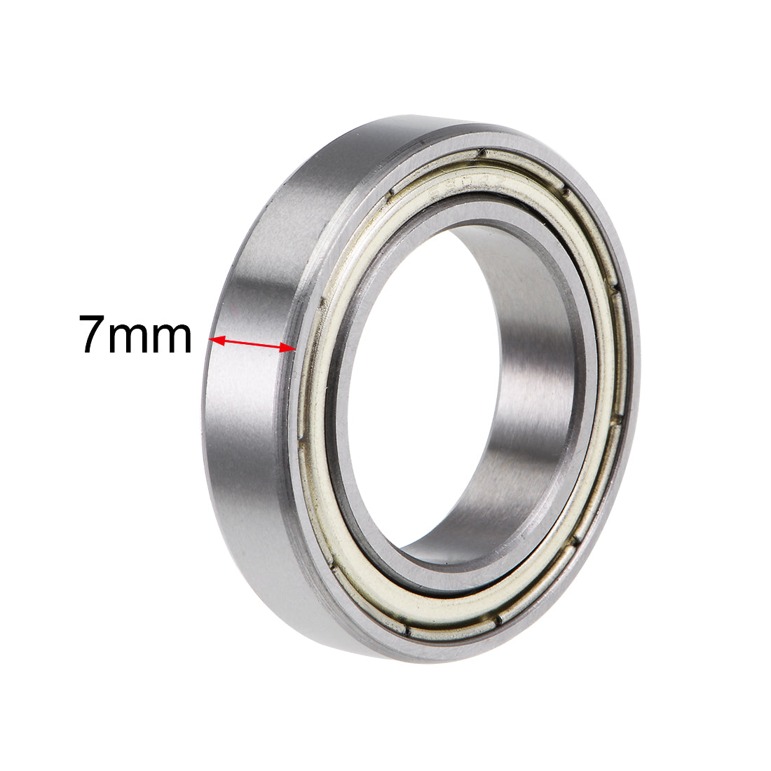 uxcell Uxcell Deep Groove Ball Bearings Thin Section Double Shielded Chrome Steel ABEC1