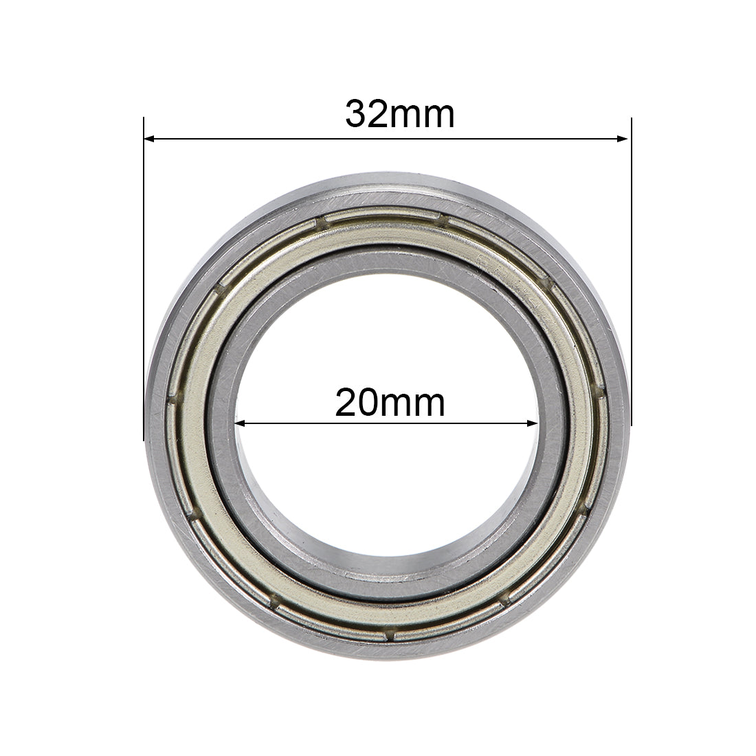 uxcell Uxcell Deep Groove Ball Bearings Thin Section Double Shielded Chrome Steel ABEC1